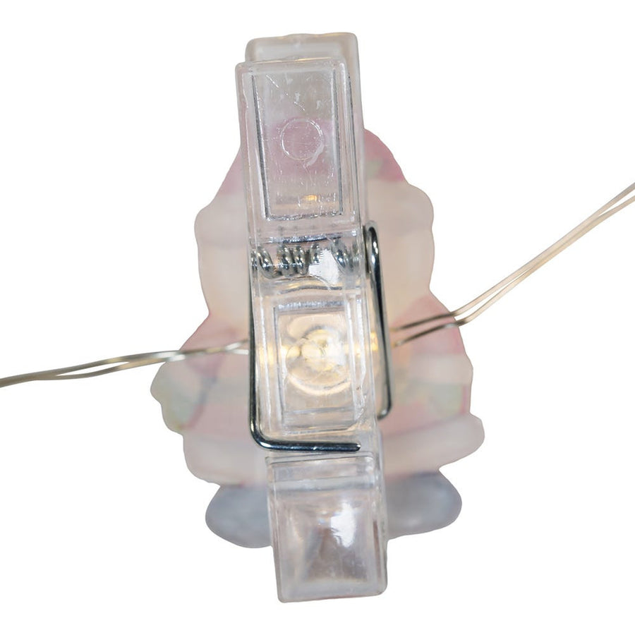 7' Battery Operated 15L Santa, Snowman & Christmas Tree Fairy Clip Lights In PDQ