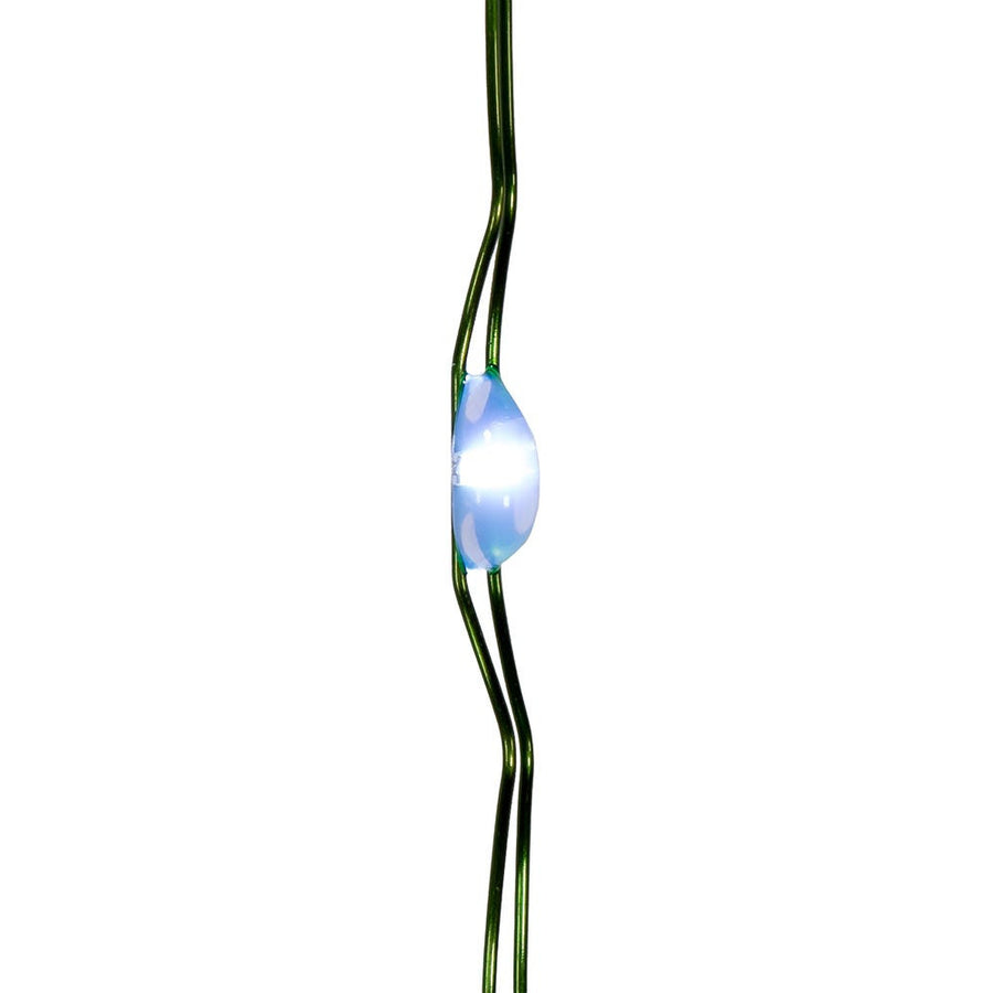 16.3' Battery Operated 50L Cool White Soft Twinkle Fairy LED Green Wire Light Set In PDQ
