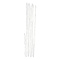 16.3' Battery Operated 50L Cool White Soft Twinkle Fairy LED Green Wire Light Set In PDQ