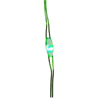 16.3' Battery Operated 50L Color Changing RGB Fairy LED Green Wire Light Set In PDQ
