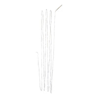 16.3' Battery Operated 50L Cool White Soft Twinkle Fairy LED Silver Wire Light Set In PDQ