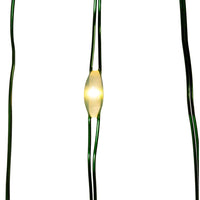 33' Battery Operated 100L Warm White Fairy LED Green Wire Light Set In PDQ