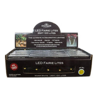 33' Battery Operated 100L Warm White Fairy LED Green Wire Light Set In PDQ