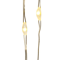 33' Battery Operated 100L Warm White Fairy LED Silver Wire Light Set In PDQ