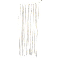 33' Battery Operated 100L Warm White Fairy LED Silver Wire Light Set In PDQ