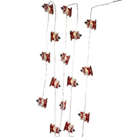 7' Battery Operated 15L Warm White Fairy LED Santa, Snowman & Truck Lights In PDQ