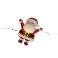 7' Battery Operated 15L Warm White Fairy LED Santa, Snowman & Truck Lights In PDQ