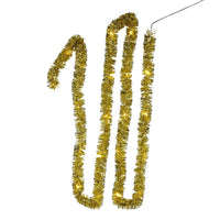 6.3' Battery Operated 20L Red & Gold Superbright LED Tinsel Garland In PDQ