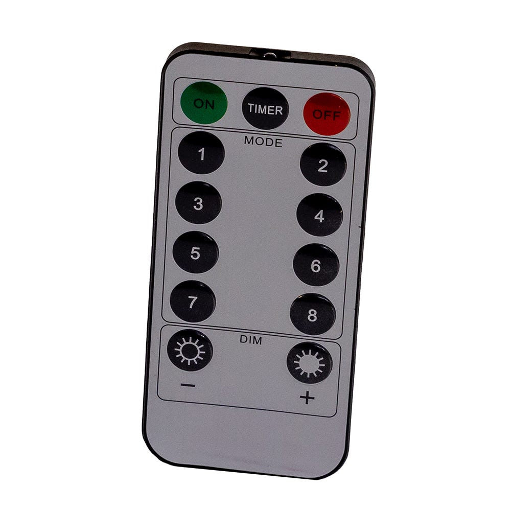 16' Battery Operated 50L Multifunction Dual Color (Multi & Warm White) Fairy LED Silver Wire Light Set + Remote In PDQ