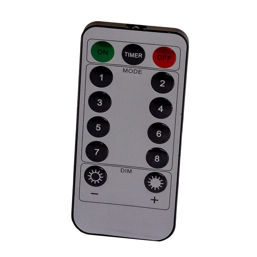 16' Battery Operated 50L Multifunction Dual Color (Multi & Warm White) Fairy LED Silver Wire Light Set + Remote In PDQ