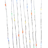 16' Battery Operated 50L Multifunction Dual Color (Multi & Warm White) Fairy LED Silver Wire Light Set + Remote In PDQ