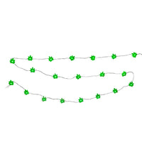 6.3' Battery Operated 20L Green LED Cannabis Fairy String Light In PDQ