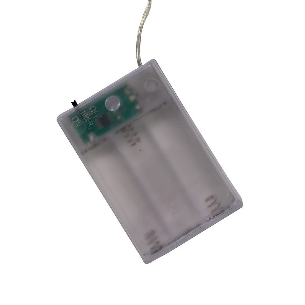 6.3' Battery Operated 20L Green LED Cannabis Fairy String Light In PDQ