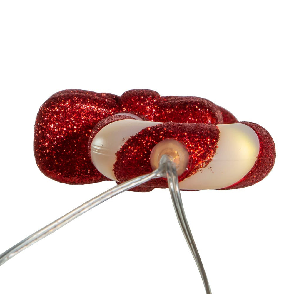 2' Battery Operated 5-Piece Candy Cane LED light Set