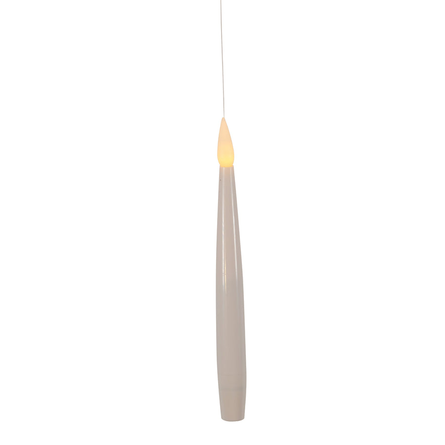 6" 10-Piece Battery-Operated Floating Candle String Ornament