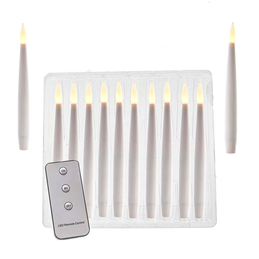 6" 10-Piece Battery-Operated Floating Candle String Ornament