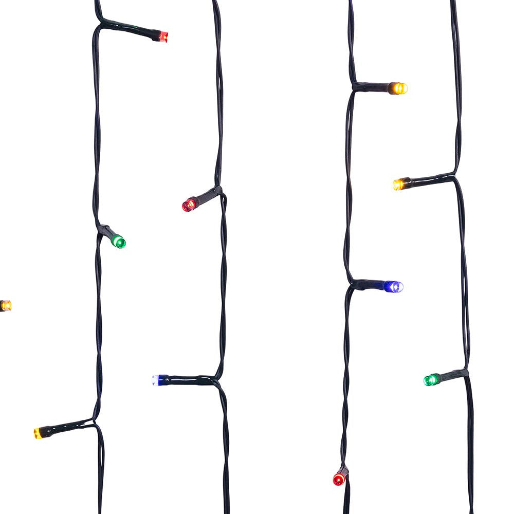 23.75' Battery Operated 96L Multicolor Multifunction LED Jingle Bright™ Light Set In PDQ