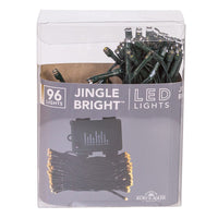 23.75' Battery Operated 96L Warm White Multifunction LED Jingle Bright™ Light Set In PDQ