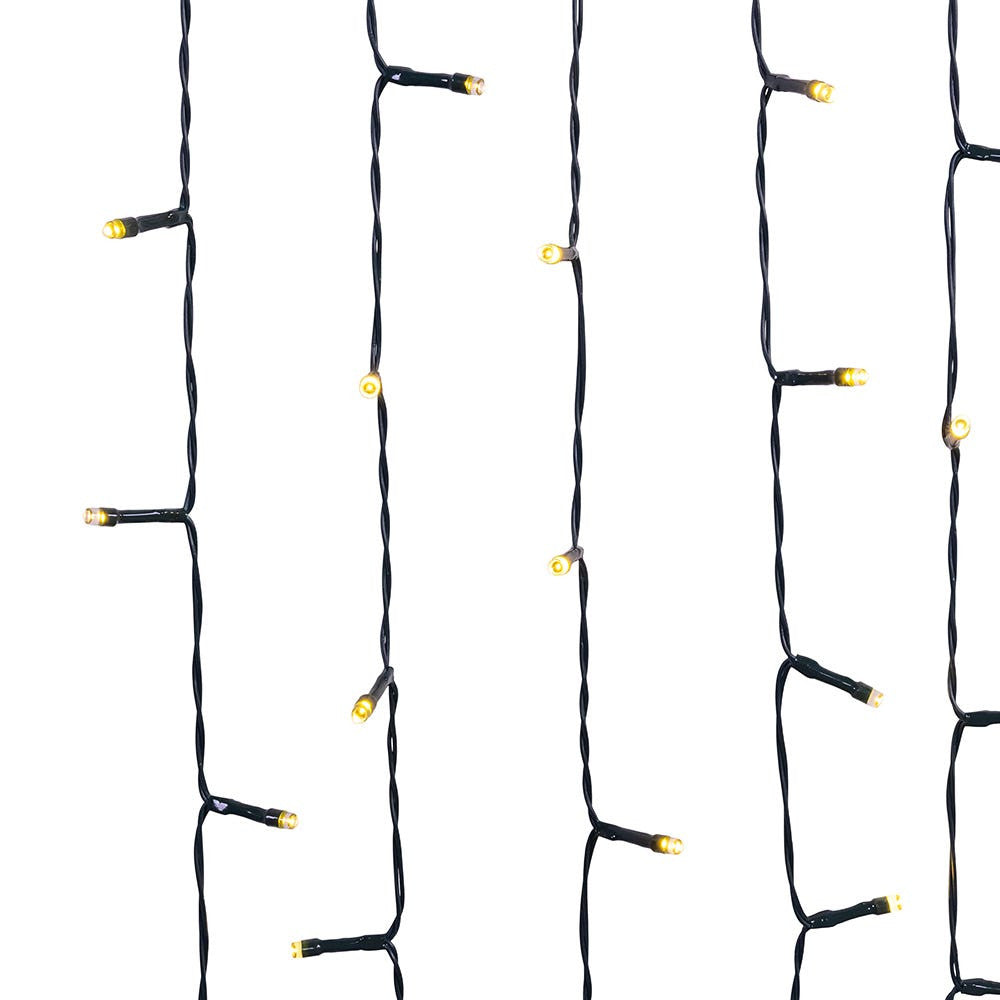23.75' Battery Operated 96L Warm White Multifunction LED Jingle Bright™ Light Set In PDQ