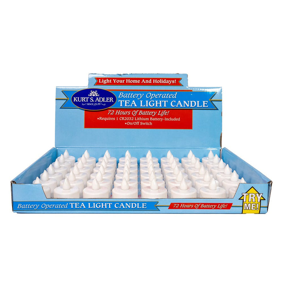 1" Battery Operated Flicker Flame Tea Light Candles