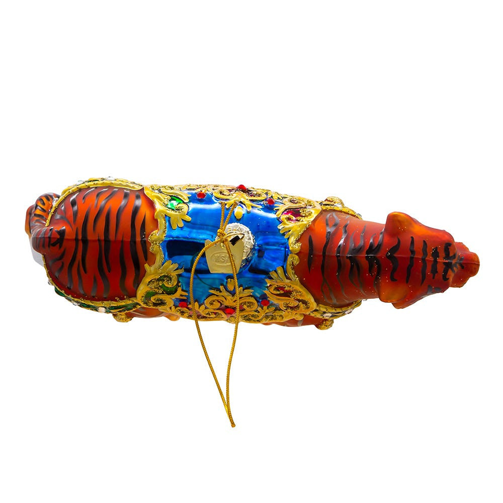 Bellissimo Glass Tiger Ornament