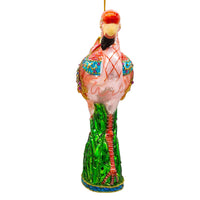 Bellissimo Glass Flamingo Ornament