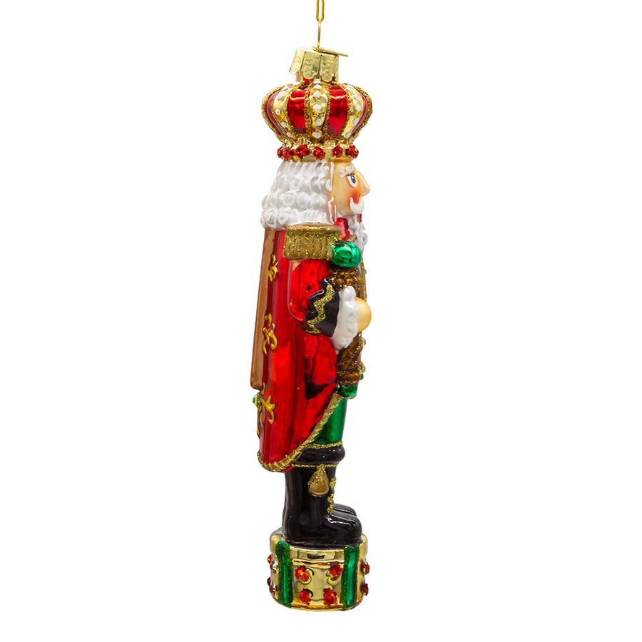 Bellissimo Glass King Nutcracker Ornament
