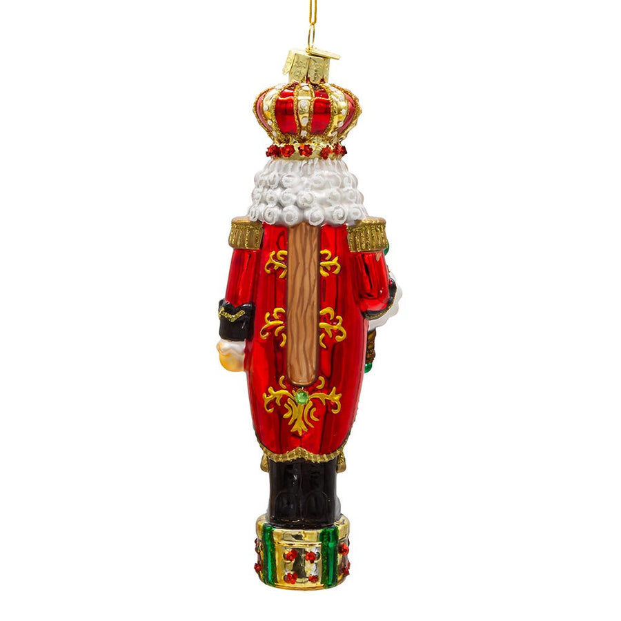 Bellissimo Glass King Nutcracker Ornament