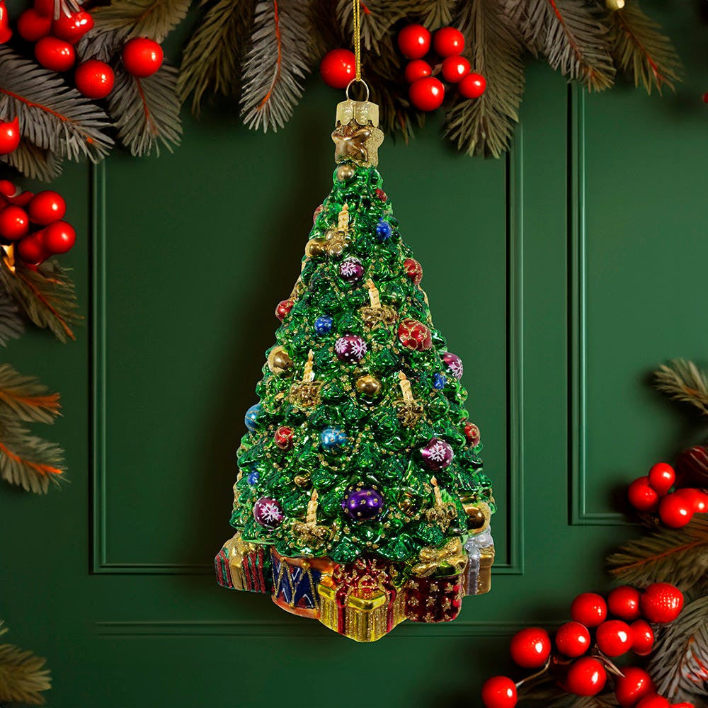 Bellissimo Glass Christmas Tree Ornament