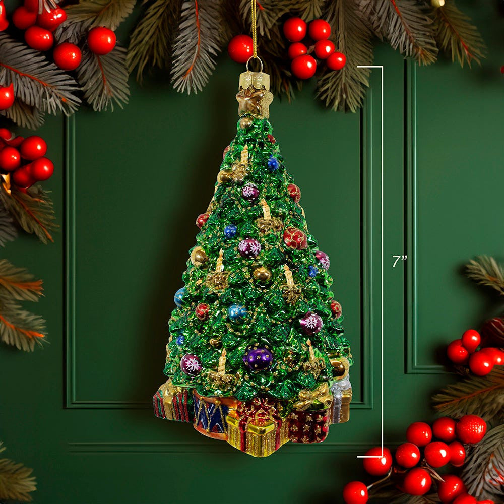 Bellissimo Glass Christmas Tree Ornament