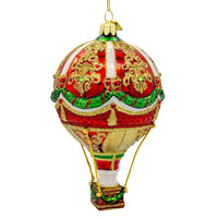 Bellissimo Glass Hot Air Balloon Ornament