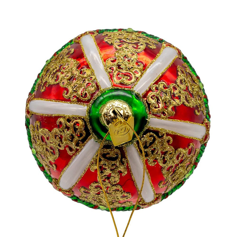 Bellissimo Glass Hot Air Balloon Ornament