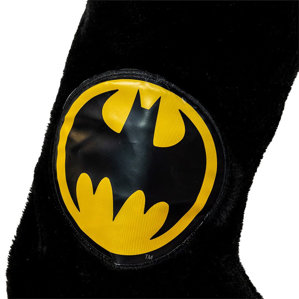 DC Comics™ Batman Logo Plush Applique Stocking