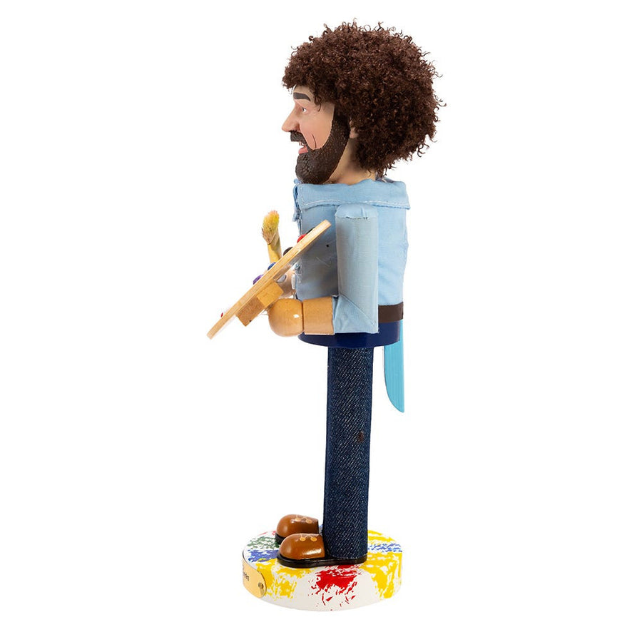 10" Bob Ross® With Palette Nutcracker