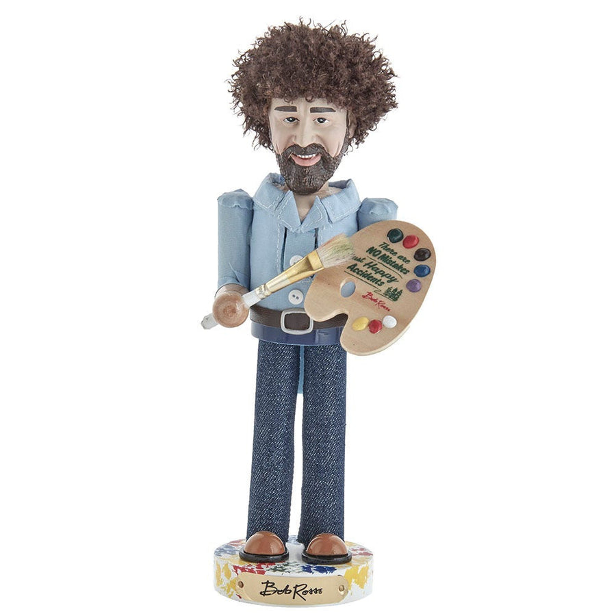 10" Bob Ross® With Palette Nutcracker