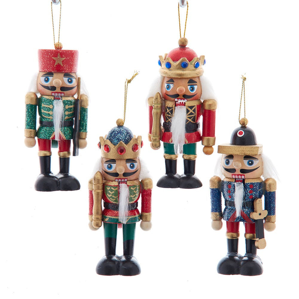 4“ Wooden Nutcracker Ornaments