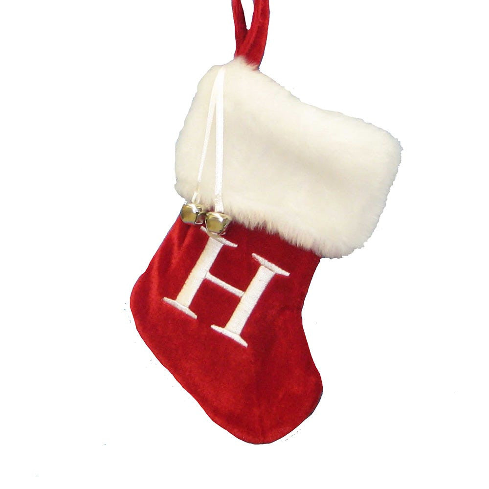 Monogrammed “H“ Miniature Stocking