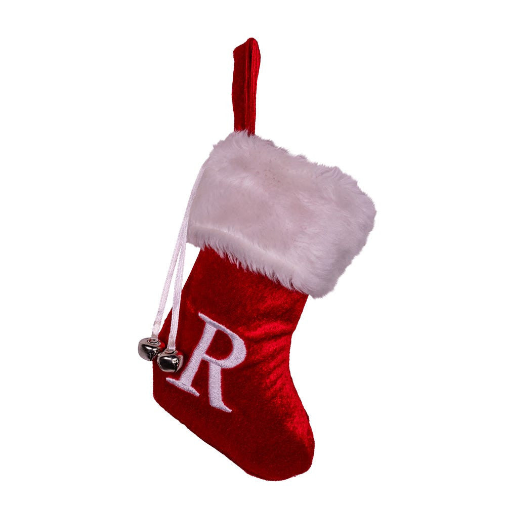 Monogrammed “R“ Miniature Stocking