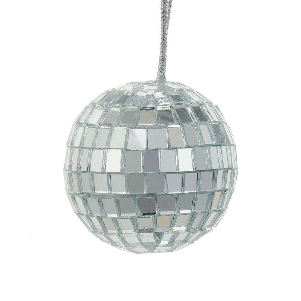 2“ Miniature Mirrored Disco Ball Glass Ornaments