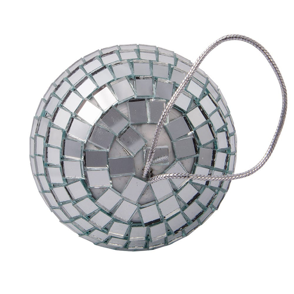 3“ Glass Mirrored Disco Ball Ornaments