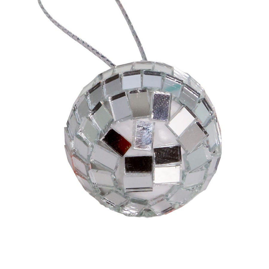 1.25“ Petite Treasures Mirrored Disco Ball Glass Ornaments