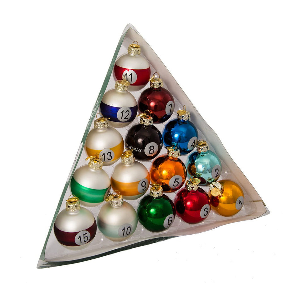40MM Pool Ball Glass Ornaments