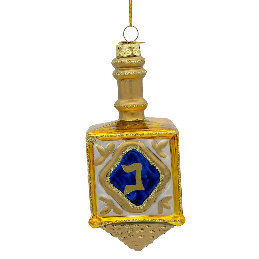 Noble Gems™ Glass Jewish Dreidel Ornament
