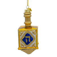 Noble Gems™ Glass Jewish Dreidel Ornament