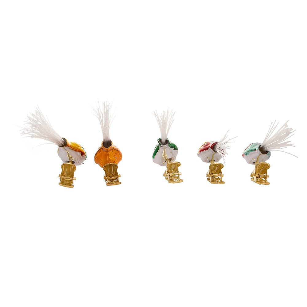 Early Years Glass Bird Clip-On Ornaments
