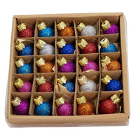 20MM Miniature Glitter Glass Ball Ornaments