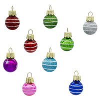 Miniature Decorated Glass Ball Ornaments
