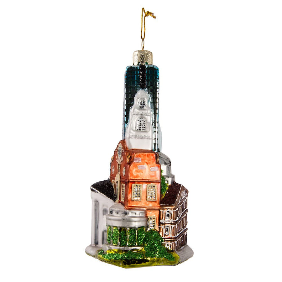 Boston Cityscape Glass Ornament