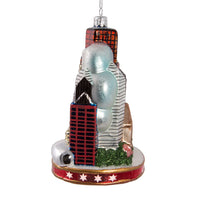 Chicago Cityscape Glass Ornament