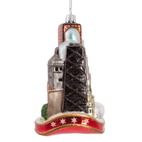 Chicago Cityscape Glass Ornament